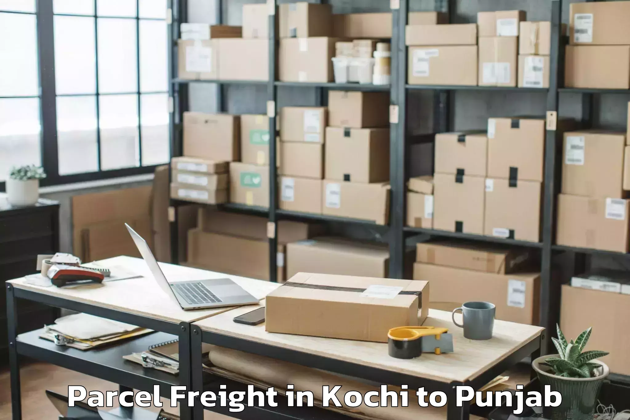 Book Kochi to Begowal Parcel Freight Online